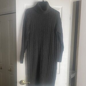 a new day Charcoal Turtleneck Sweater Dress